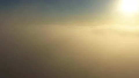 Fly dreaming in the clouds. Higher than clouds. Stock Footage 174857174