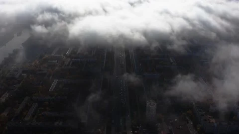 Fly dreaming in the clouds. Higher than clouds. Stock Footage 174872795