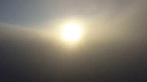 Fly dreaming in the clouds. Higher than clouds. Stock Footage 174883938