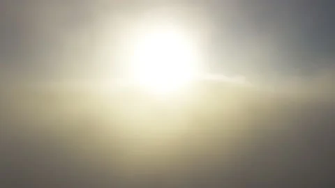 Fly dreaming in the clouds. Higher than clouds. Stock Footage 174896785