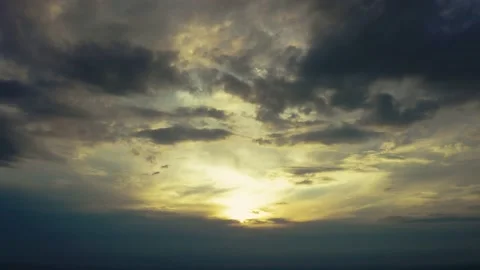 Fly dreaming in the clouds. Higher than clouds. Stock Footage 201786180