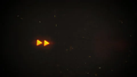Fly dust on dark space and sign of play Video stock 233395021