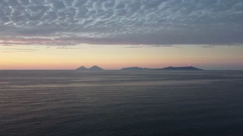 Fly on the eolian island Stock Footage 155184578