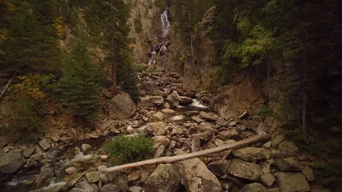 Fly into fishcreek falls Video stock 105827990