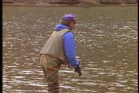 Fly Fishing 1 Stock Footage