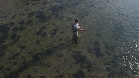 Fly fishing Stock Footage 148413714