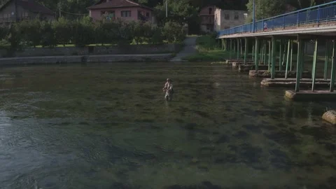 Fly fishing Stock Footage 148413744
