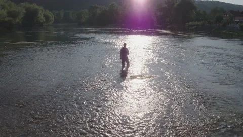 Fly fishing Stock Footage 148413771