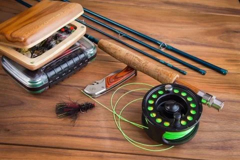 Fly fishing Stock Photos