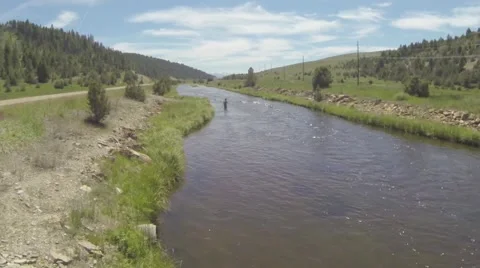 Fly fishing raw Stock Footage 51365232