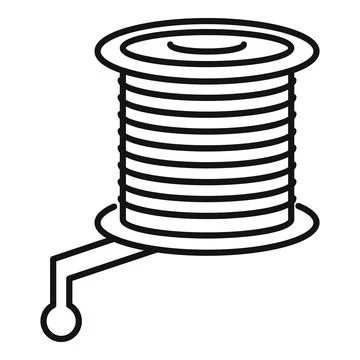 Fly fishing reel icon, outline style Illustration #236624808
