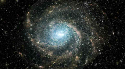 Fly Into Galaxy Stock Footage 55025751