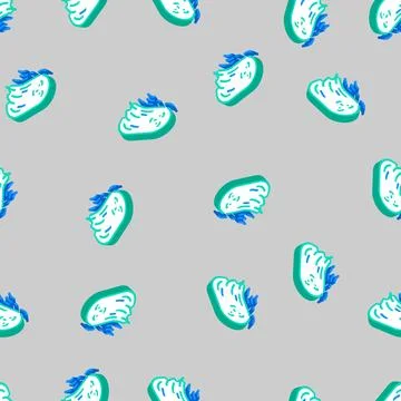Fly ghost isometric icon seamless pattern Illustrazione stock