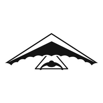 Fly glider icon simple vector. Para air イラスト素材