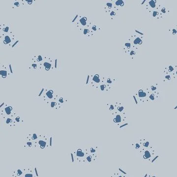 Fly heart glyph vector seamless pattern 스톡 일러스트