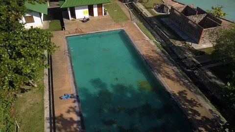 Fly up from the hot spring area at Mae Hong Son, Thailand Stock Footage 101277518