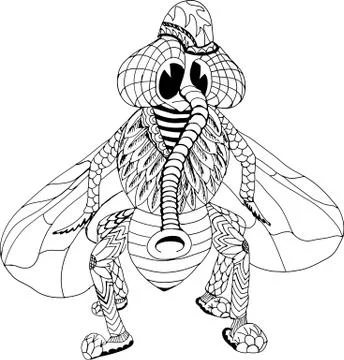 This fly imagines himself as an elephant, 스톡 일러스트