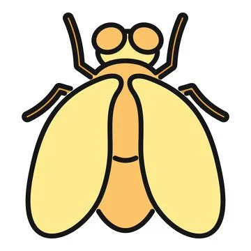 Fly insect buzzing cartoon illustration with wings Stock Illustration