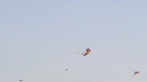 Fly a kite Stock Footage 126267243