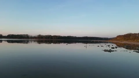 Fly into lake Stock Footage 221249691