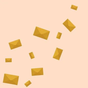 Fly Letter Stock Illustration