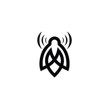 Fly Logo Design. Modern Design. Flat Logo. Stock Illustration