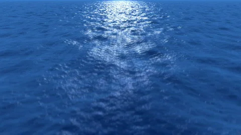 Fly low over water tilt green screen Stock Footage