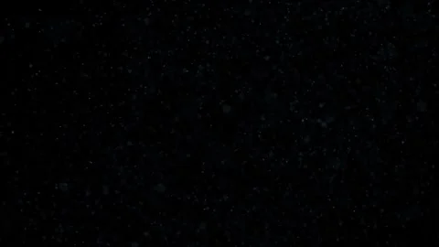 Fly motion of small particles in the form of dust on black background Stock Footage 346785192