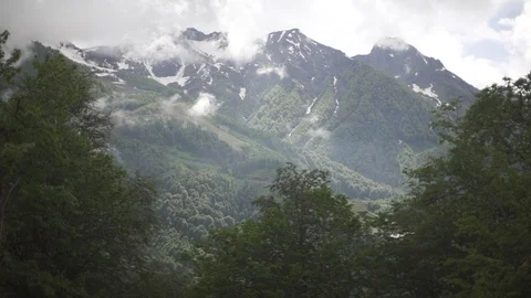 Fly near the mountains Stock Footage 99616004