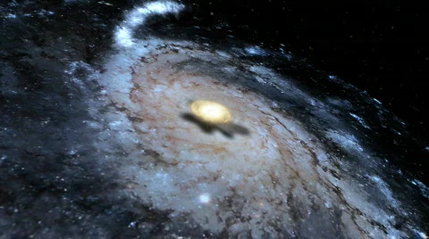 Fly out from galaxy Stock Footage