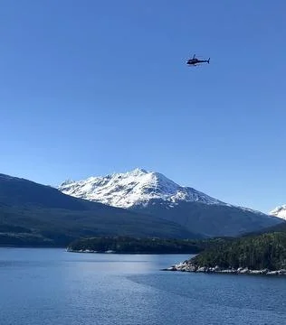 Fly Over Alaska Waters Stock Photos