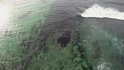 Fly over the beach with stunning ocean views Stock Footage 145808091