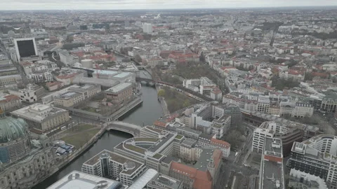Fly over Berlin Aerials over the city Stock Footage 305683751