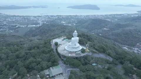 Fly over the Big Buddha Stock Footage 294968523