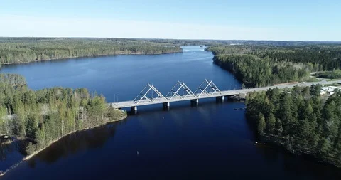 Fly over bridge. Stock Footage 108633762