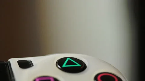 Fly Over The Buttons Of A Gaming Controller Stock Footage 63160984