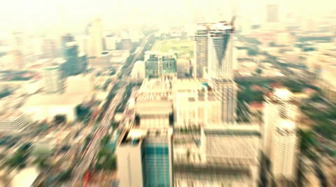 Fly over city Video stock 1099877