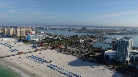 Fly over clearwater Stock Footage 101183654