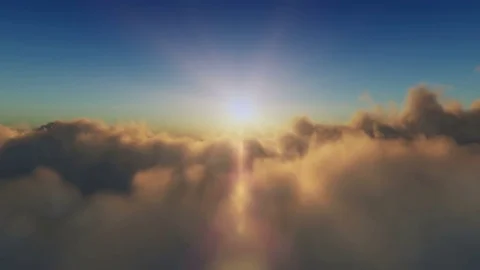 Fly over clouds 4k Stock Footage 80162766