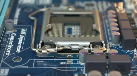 Fly over computer board Stock Footage 47513970