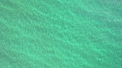 Fly over crystal clear turquoise water Stock Footage 221710834
