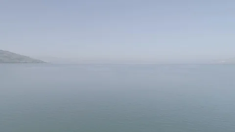 Fly over the Dead Sea Stock Footage 101298968