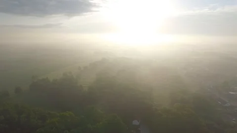 Fly over golf course Stock Footage 100329563