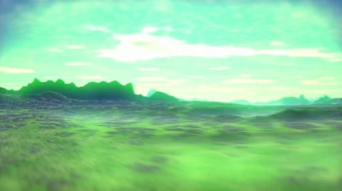 Fly over the green landscape Stock Footage 11401476