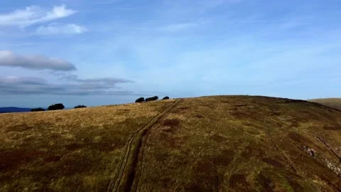 Fly Over Hill Top (drone) Stock Footage 162905697