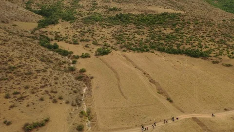 Fly over hills Video stock 115069799