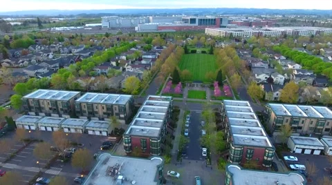 Fly over of Hillsboro OR Stock Footage 64833422
