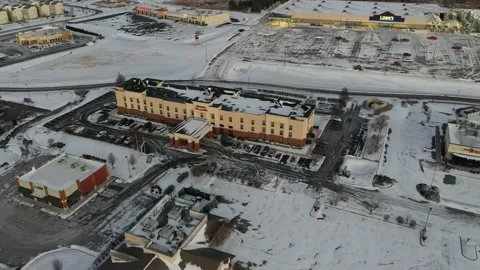 Fly over a Hotel Drone Stock Footage 229603925