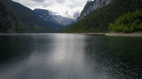 Fly over the lake Video stock 79131279