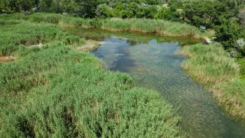 Fly over the lake Stock Footage 168617721